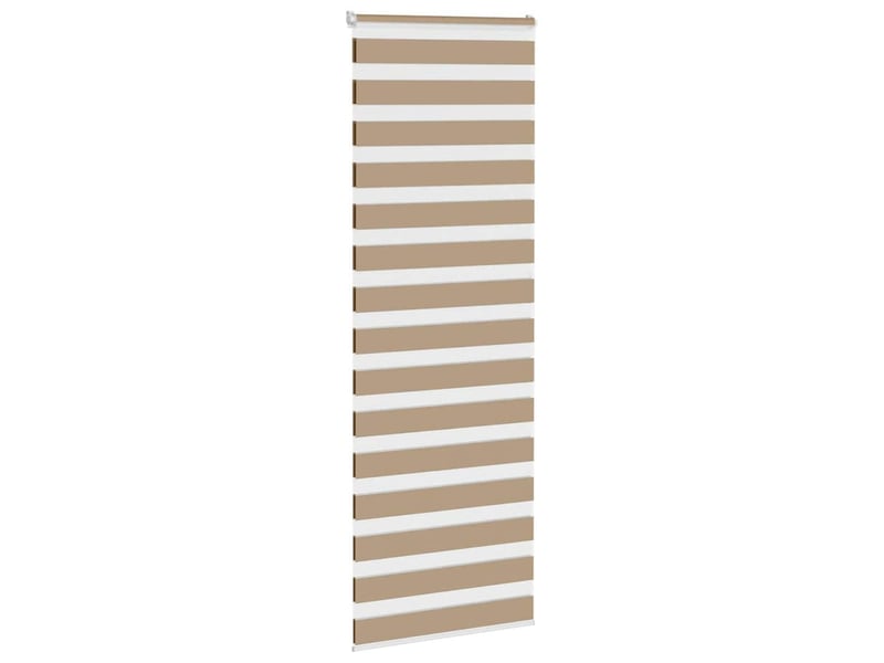 Store zèbre, store de fenêtre marron sable largeur du tissu 75,9 cm polyester cf48832 - Conforama C