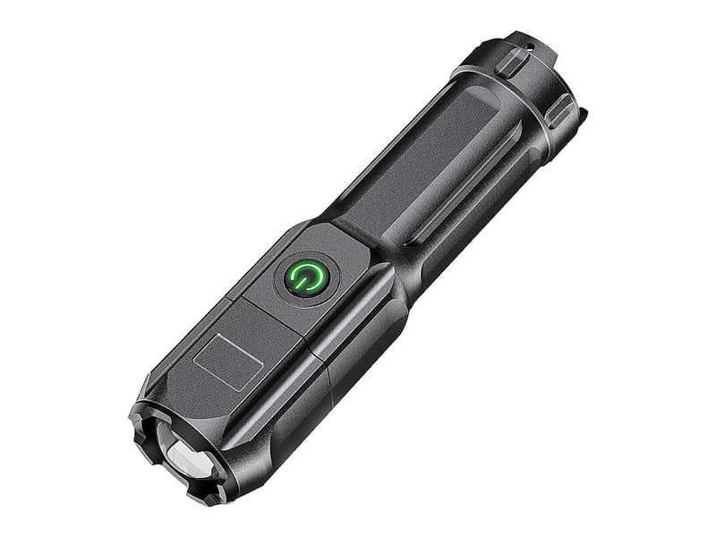 Led lumière forte lampe de poche usb rechargeable zoom rétractable lumière concentrée lumière d’inondation longue portée portable - Conforama A
