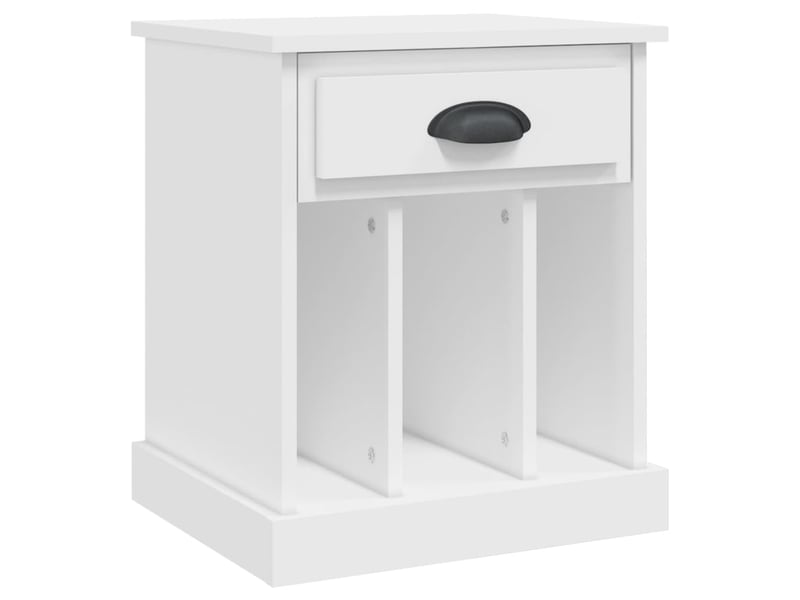  Lot de 2 tables de chevet - cabinet de chevet - table de nuit blanc 43x36x50 cm  - Conforama E