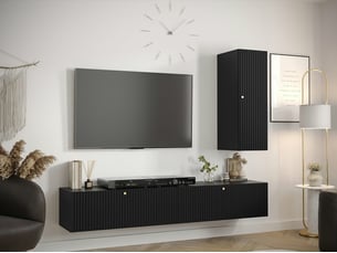 Meuble tv coloris noir 40 cm <strong></strong>  <strong></strong>