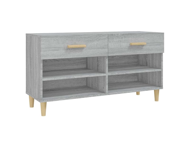  Armoire à chaussures sonoma gris 102x35x55 cm bois d'ingénierie shl3939  - Conforama A