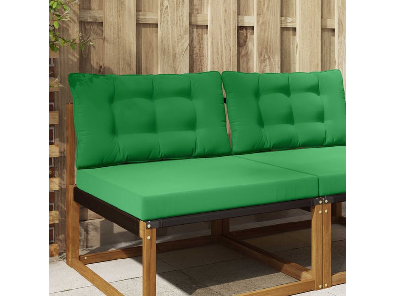  Coussin de canapé d'extérieur, coussin de chaise polyester vert 80 x 68,5 cm cf54191  - Conforama B