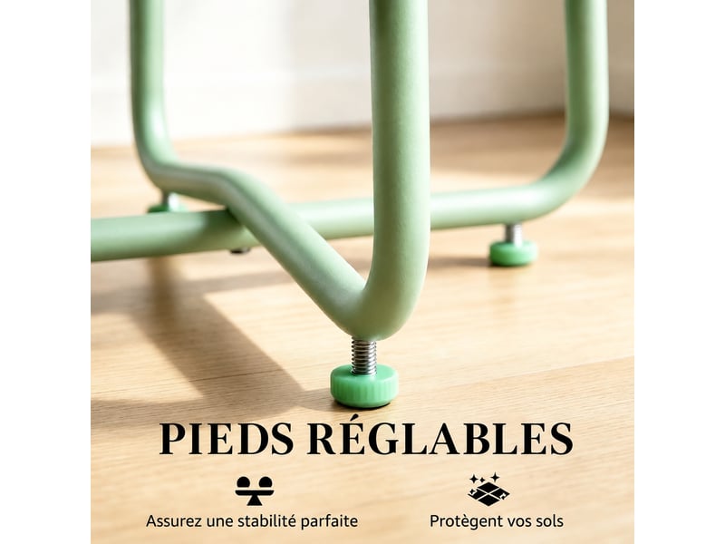  Table basse d'extérieur ronde en métal, petite table de jardin verte, ø 48 cm  - Conforama D