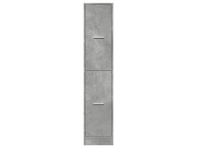  Meuble de rangement, armoire d'apothicaire gris béton 30x41x144,5 cm bois ingénierie  - Conforama E