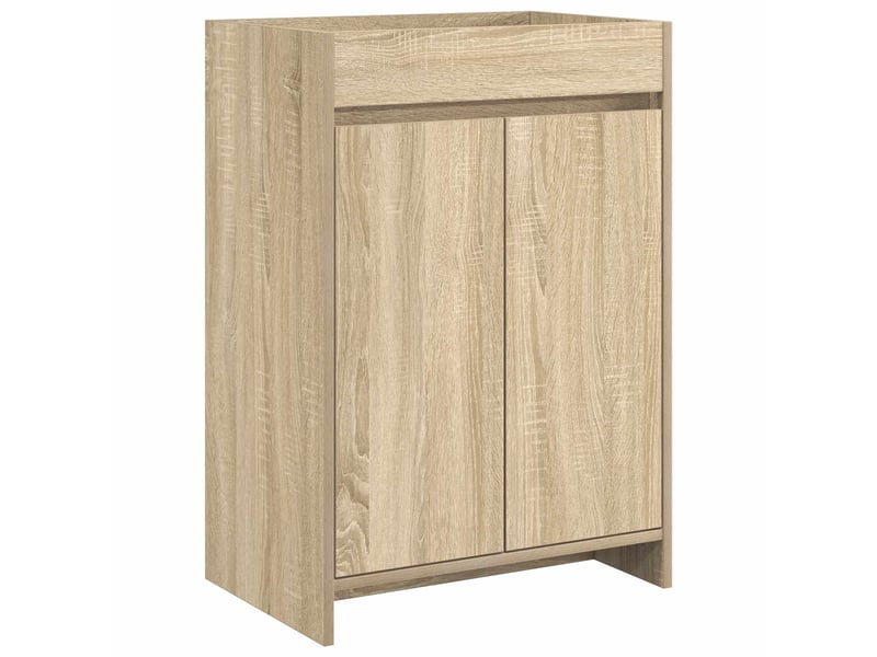  Meuble sous lavabo de salle de bain, commode chêne sonoma shl3184  - Conforama A