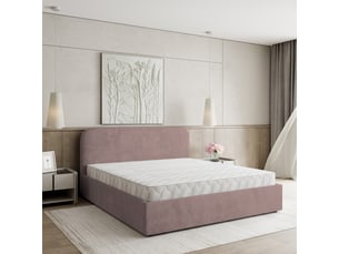 Lit coffre 160x200 cm <strong>MASSENO</strong> <strong></strong> coloris rose