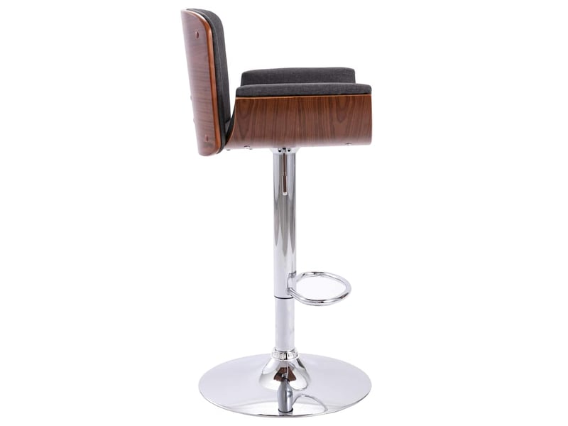  Tabouret de bar, chaise de bar gris tissu  - Conforama C