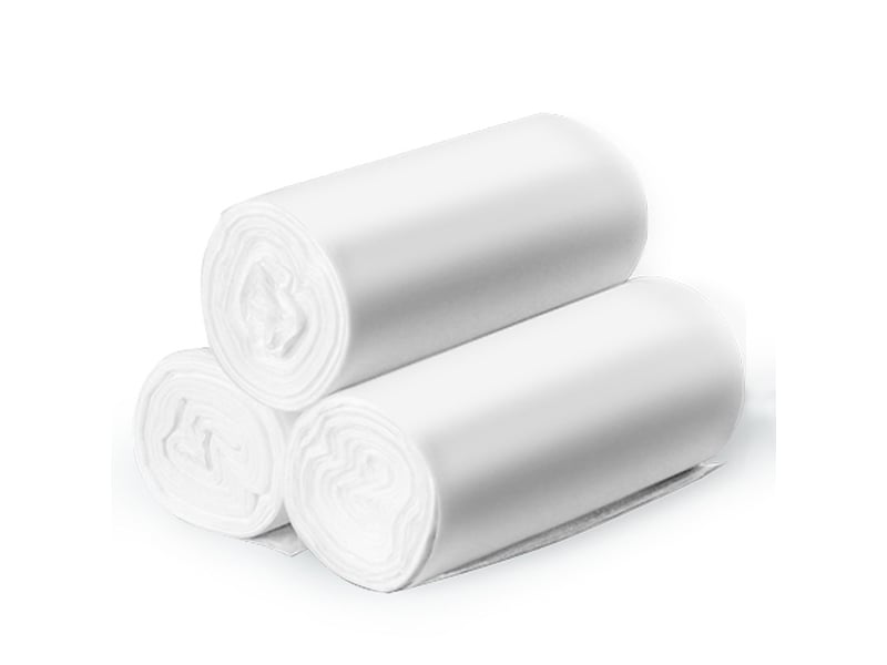  Lot de 90 sacs poubelle blancs – 3 paquets de 30, 42x55 cm  - Conforama A