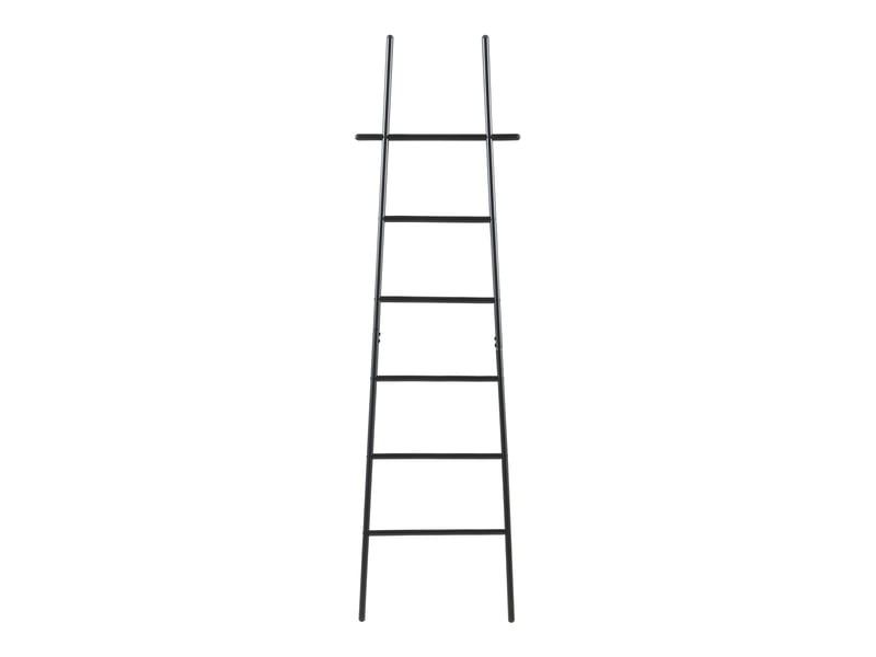  Étagère design intemporel salon chambre meuble de rangement échelle diamètreyer acier 170 x 45 x 2 cm noir 03_0011336  - Conforama C