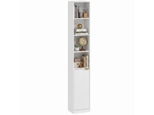 Bibliotheque coloris  blanc 6 étagère(s) PANGIVO  - 30 cm x 182 cm