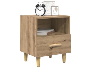 Table de chevet - cabinet de chevet - table de nuit chêne artisanal 40 x 35 x 47 cm