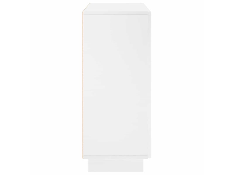  Buffet - bahut - meuble de rangement blanc brillant 85,5 x 31 x 75 cm bois d'ingénierie  - Conforama E