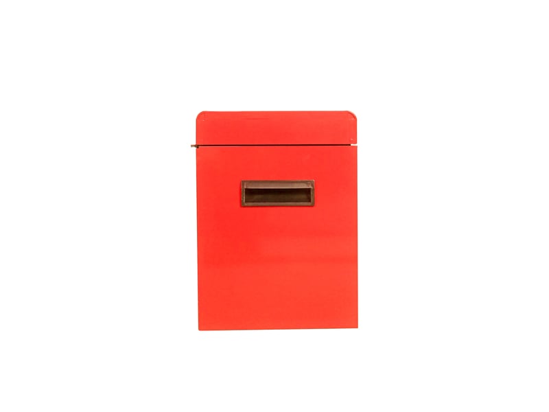 Armoire à outils mobile 58,5 x 28 x 102 cm rouge en acier, rangement à tiroirs, portes et roulettes - Conforama D