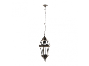 Suspension extérieure fabrilamp becrux e27 ip44 hauteur réglable noiror