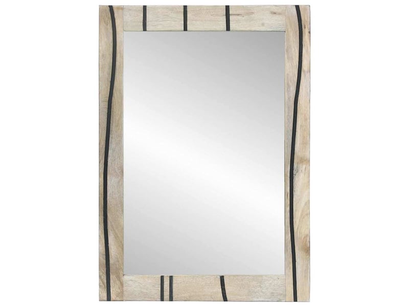  Miroir de salle de bain, miroir de toilette blanc 50 x 2,5 x 70 cm rectangulaire cf62533  - Conforama A