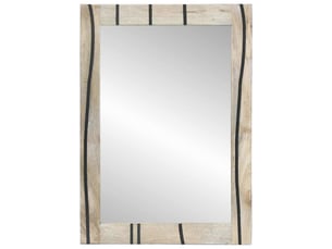 Miroir de salle de bain, miroir de toilette blanc 50 x 2,5 x 70 cm rectangulaire cf62533