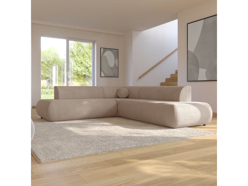  Selsey armone - canapé d'angle convertible - 265 cm - beige Armone - Conforama B