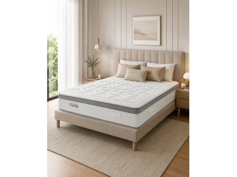  Matelas hybride à ressorts ensachés hotel 5 étoiles - mi-ferme, mémoire de forme gel 5 cm, ressorts ensachés 8435720071092 - Conforama B