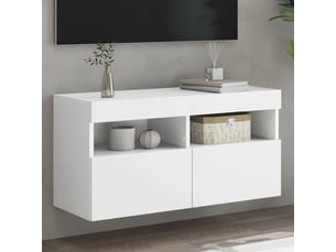 Meuble tv coloris blanc  <strong></strong>  <strong></strong>