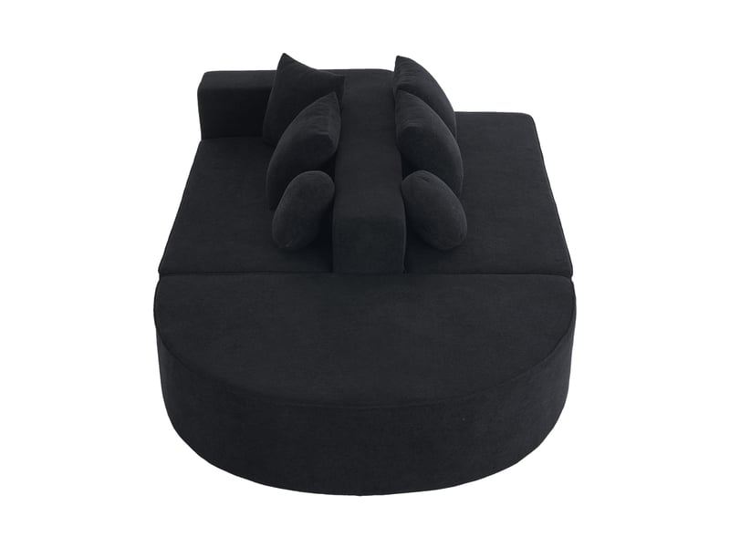  Canapé modulable, canapé de salon — style cloud, sans montage, en tissu chenille, sans cadre  - Conforama B