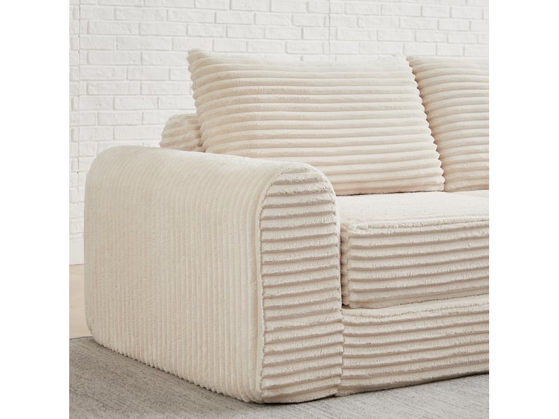Canapé-lit modulable 2 places 194x169,5x74 cm beige - Conforama D
