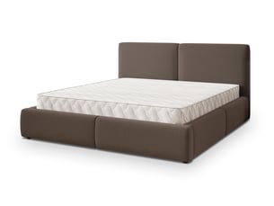 Lit coffre 140x200 cm MASSENO   coloris marron
