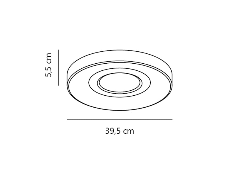  Plafonnier halyna matière plastique blanc , h. 58 - ip20 - ledmodule nordlux intérieur 2610136001 - Conforama E