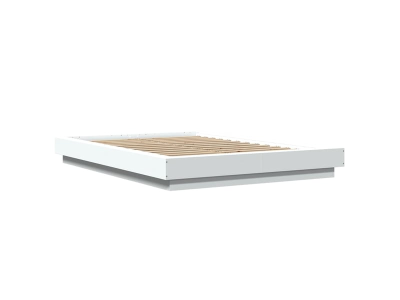  Lit double- lit adulte -  cadre de lit sans matelas blanc 140x190 cm  - Conforama B