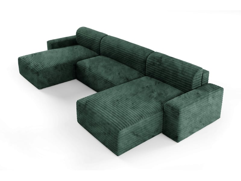  Canapé d’angle coco u avec fonction de couchage couleur : tilia 39  - Conforama D
