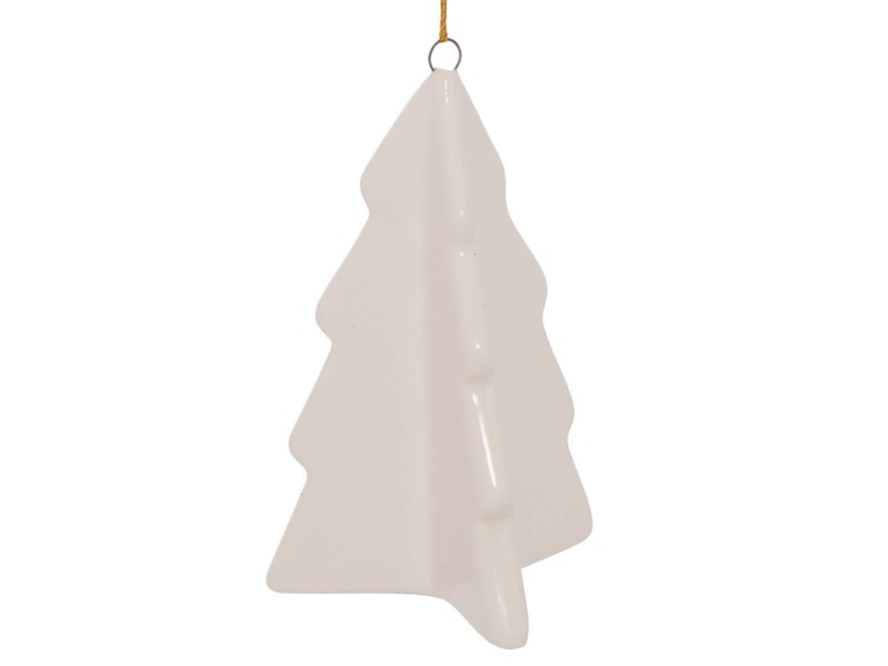  Suspension de sapin motif sapin en céramique brillante 9 cm  - Conforama D