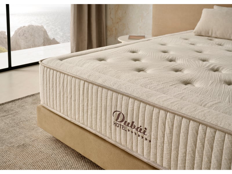  Matelas à mémoire de forme dubai 7 étoiles - tissu stretch en lin, noyau hr, indépendance de couchage 8435720066524 - Conforama E