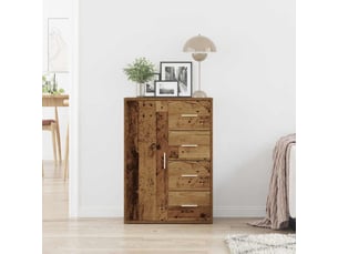 Buffet - bahut - meuble de rangement bois ancien 60 x 31 x 84 cm bois d'ingénierie