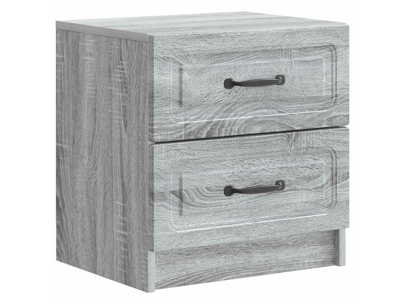 Table de chevet - cabinet de chevet - table de nuit 2 pièces sonoma gris 43 x 34,5 x 44,5 cm  - Conforama D