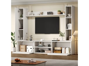 Meuble tv coloris blanc 180 cm <strong></strong> <strong></strong>