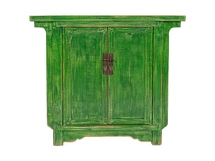 Meuble d'entrée en bois vert 100x28x86 cm h