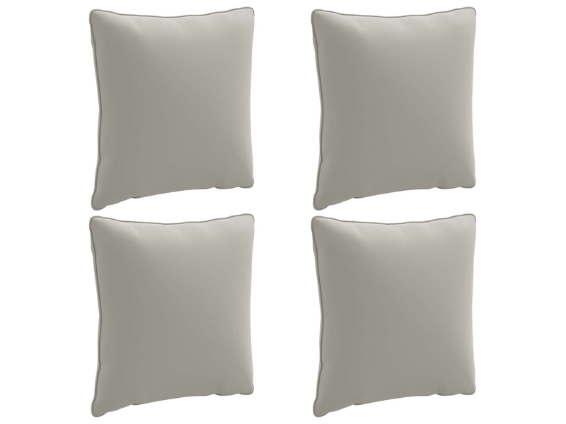  Lot de 4 coussins de dos, coussins de dossier putten 100 % polyester gris cf59433  - Conforama A