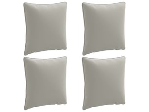 Lot de 4 coussins de dos, coussins de dossier putten 100 % polyester gris cf59433