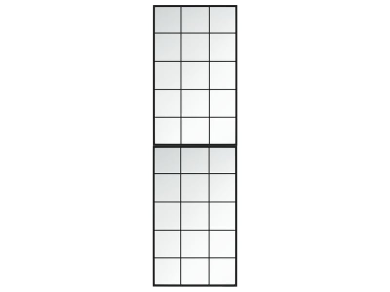  Lot de 2 miroirs muraux noir 100x60 cm métal cf62942  - Conforama C