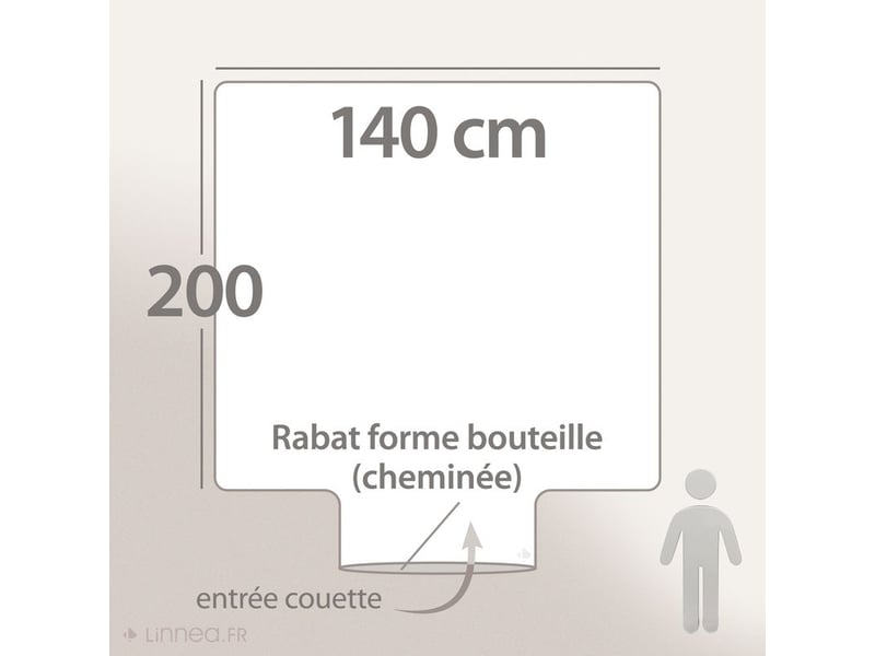  Housse de couette coton sacha 140x200 cm  - Conforama D