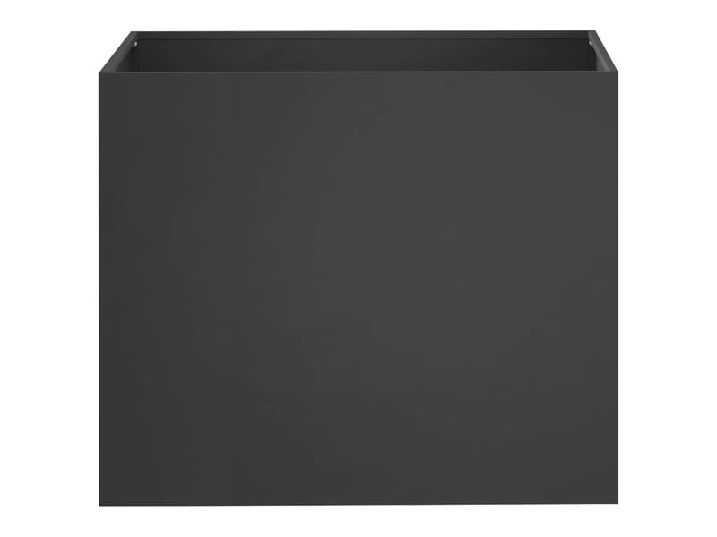  Jardinière - cache-pot de jardin noir 50 x 40 x 50 cm acier laminé à froid  - Conforama C