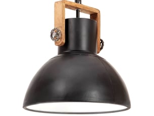 Lampe suspendue, suspension luminaire industrielle 25 w noir rond 40 cm e27
