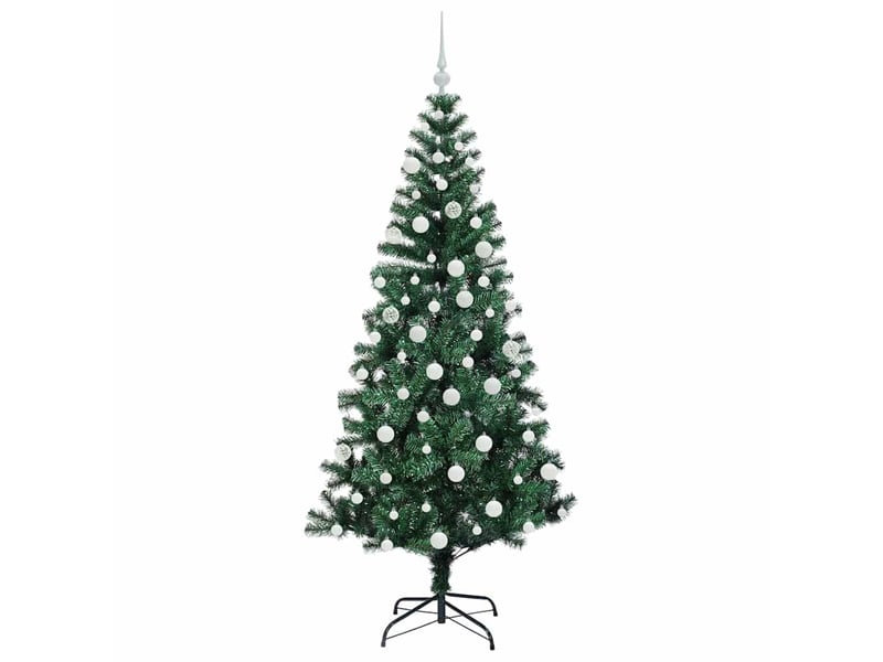  Sapin de noël artificiel, arbre de noël pré-éclairé vert 180 cm pvc et métal shl2217  - Conforama D