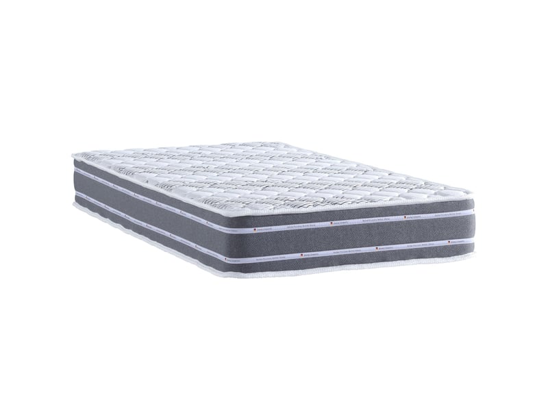Lot de 2 matelas 100x200 tissu avec bambou naturel mousse hr 35 kgm3 hauteur 21 cm soutien très ferme 100 200  - Conforama D