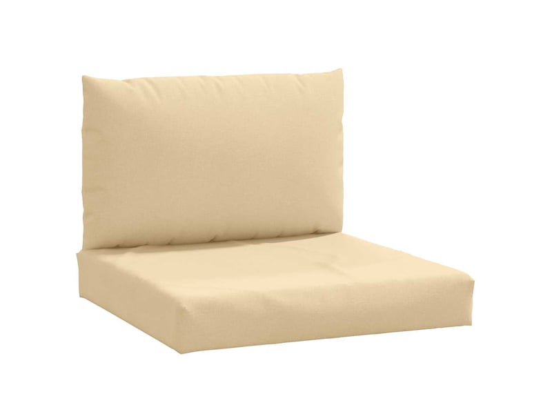  Lot de 2 coussins de palette, coussins de canapé beige mélangé tissu cf59487  - Conforama A