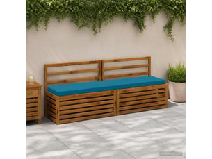 Lot de 2 coussins de banc, coussins d'assise vught 100 % polyester bleu clair cf57861