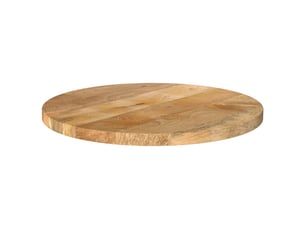 Dessus de table, plateau de table 60x3,8 cm rond bois de manguier massif cf34513