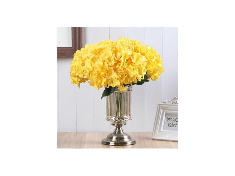  Pièce de 5 têtes de fausses fleurs en plastique inaltérable et anti-chutebleu  - Conforama C
