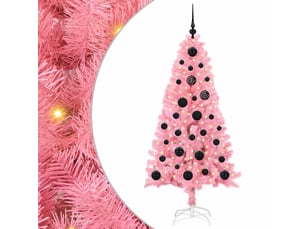 Sapin de noël, arbre de noël rose 150 cm pvc shl3669