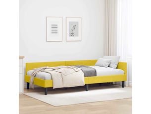 Lit simple 90x190 cm    coloris jaune