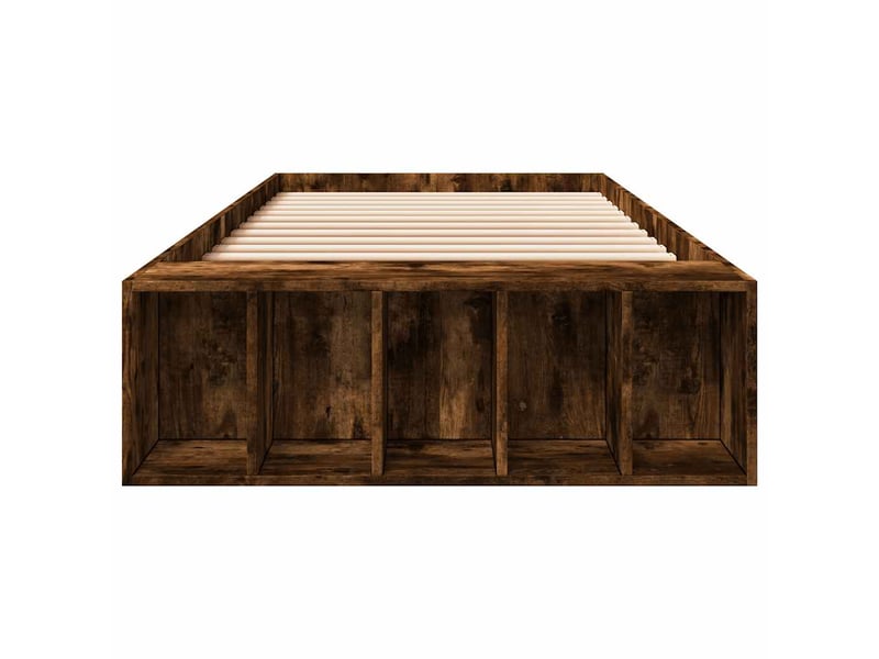  Lit simple- lit adulte -  cadre de lit sans matelas chêne fumé 90x190 cm  - Conforama C